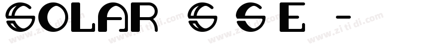 Solar System字体转换